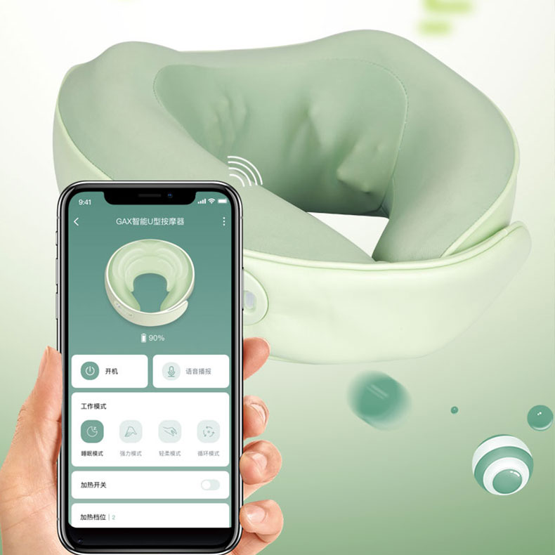 U Pillow Massage Muineál Shiatsu múnlaithe